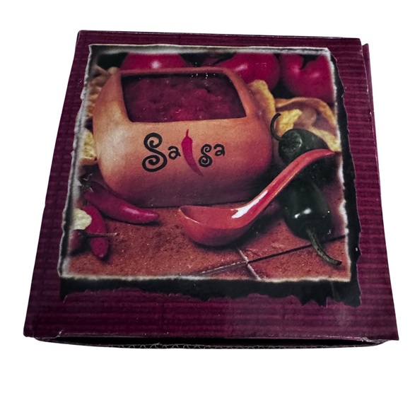 🆕 Salsa Bowl w/Spoon, Terra Cotta, Springfield Enterprises, in box. Appr 4.5” - Picture 3 of 4